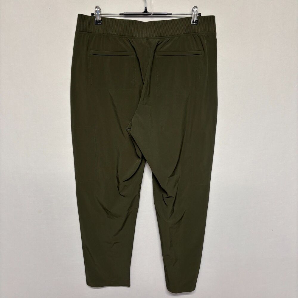 Athleta Brooklyn Mid Rise Ankle Utility Pants Size 14 Aspen Olive SP24 D132 -16 - Picture 16 of 16